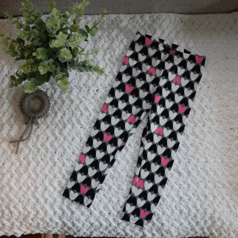 NEW Girls Carters Leggings (Hearts) 3T